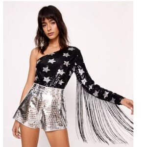 Nasty Gal Fringe Bodysuit